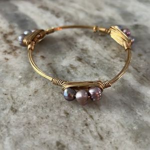 Bourbon and Boweties Small Triple Purple Pearl